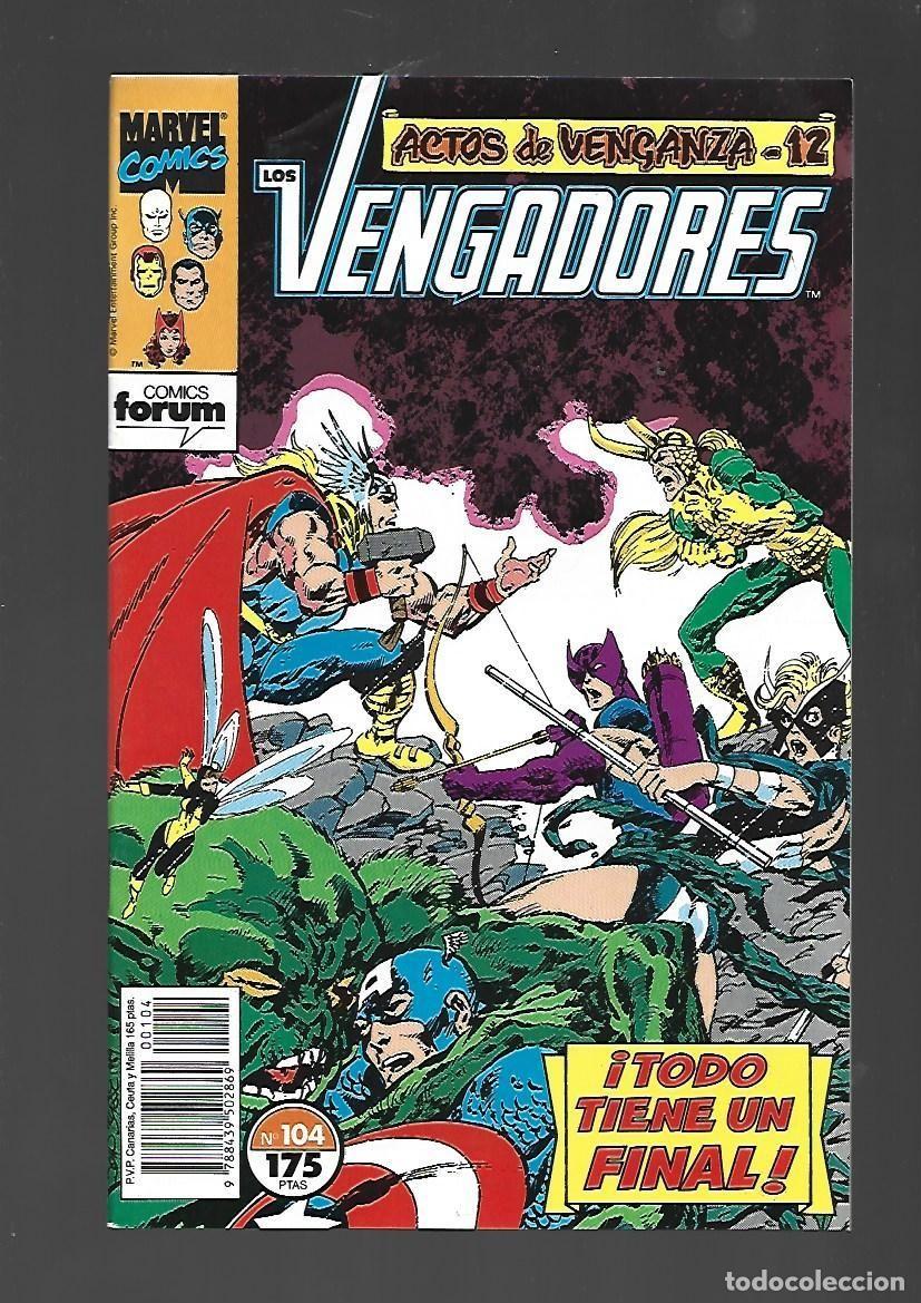 C&oacute;mics: Los Vengadores, 104, 1991, Forum, muy buen estado