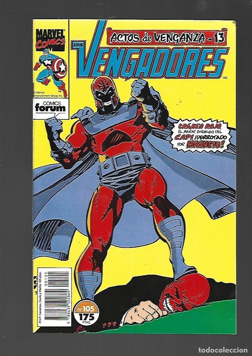 C&oacute;mics: Los Vengadores, 105, 1991, Forum, muy buen estado