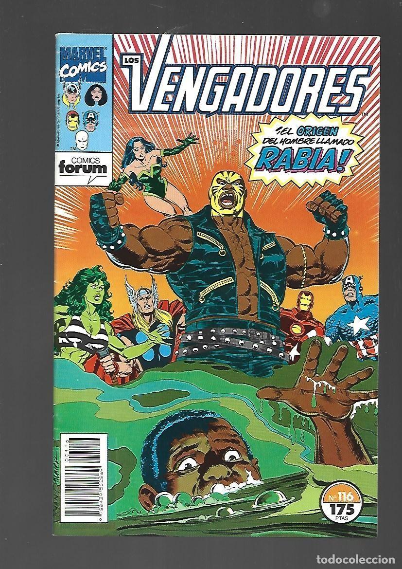 C&oacute;mics: Los Vengadores, 116, 1992, Forum, muy buen estado