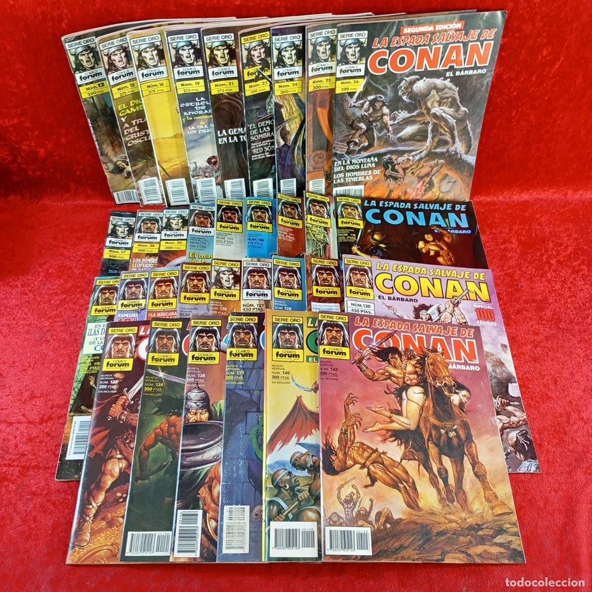 C&oacute;mics: LA ESPADA SALVAJE DE CONAN - COMICS FORUM - LOTE 33 COMICS - VER N&Uacute;MEROS EN FOTOS / 1788