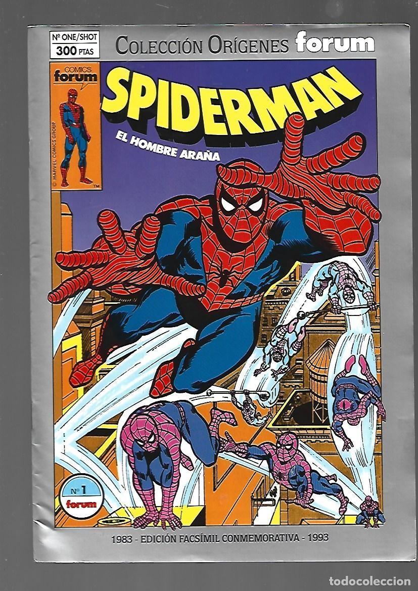 C&oacute;mics: Spiderman n&ordm; 1, facsimil conmemorativa 1983-1993, Forum, muy buene stado