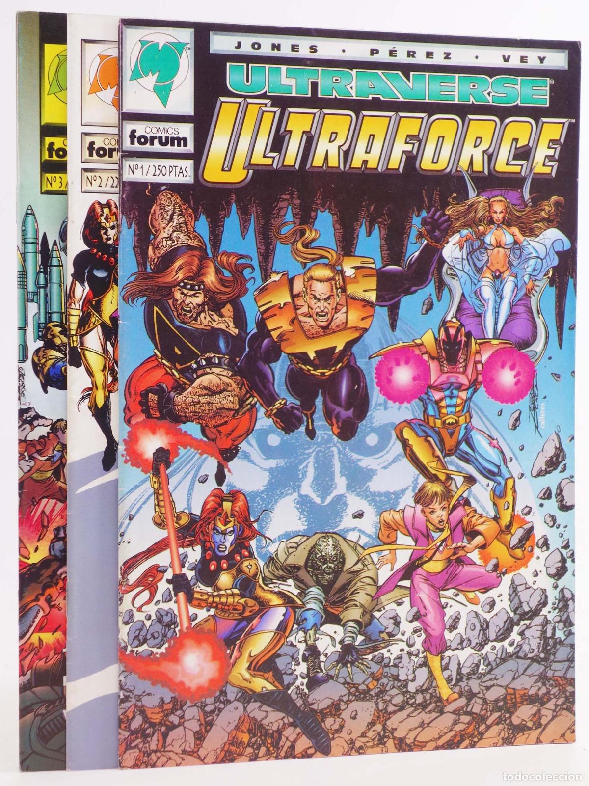 C&oacute;mics: ULTRAVERSE ULTRAFORCE 1 A 3 (Jones/P&eacute;rez/Vey) Forum, 1995