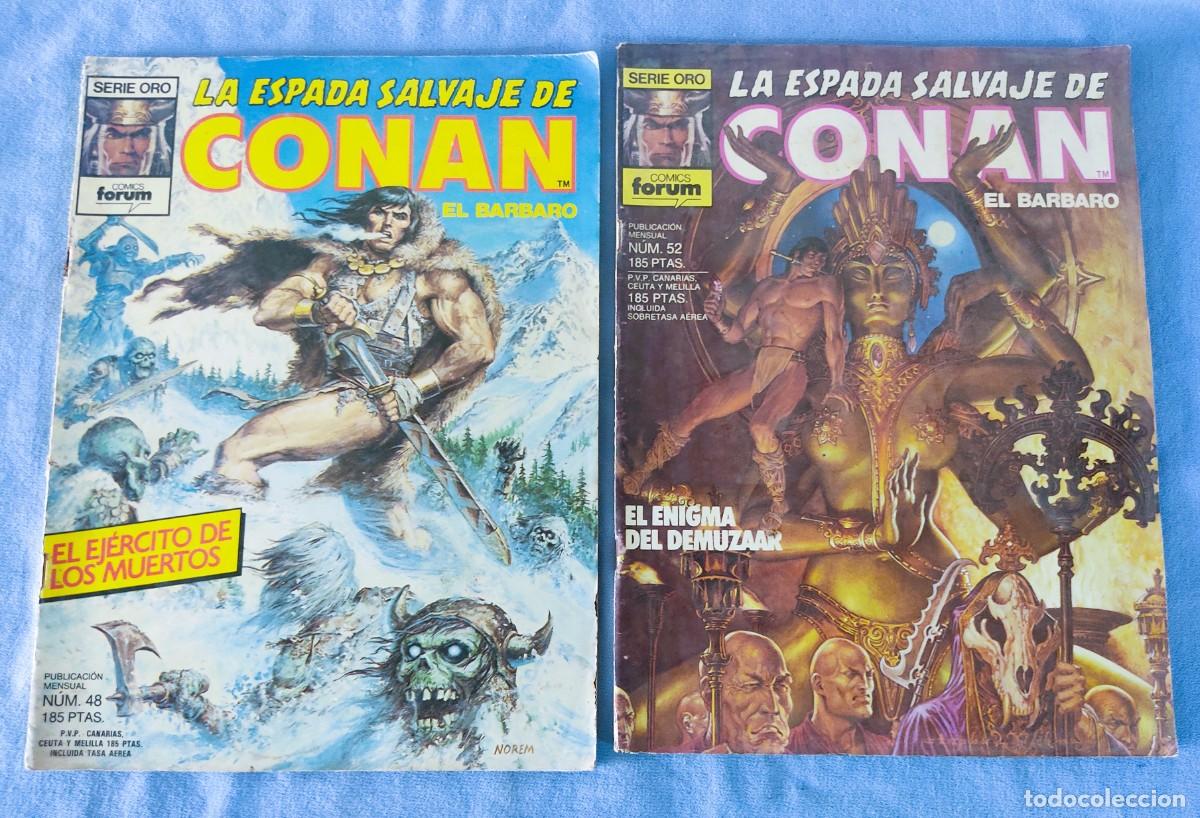 C&oacute;mics: LOTE DE 5 COMICS LA ESPADA SALVAJE DE CONAN SERIE ORO COMICS FORUM - Foto 2