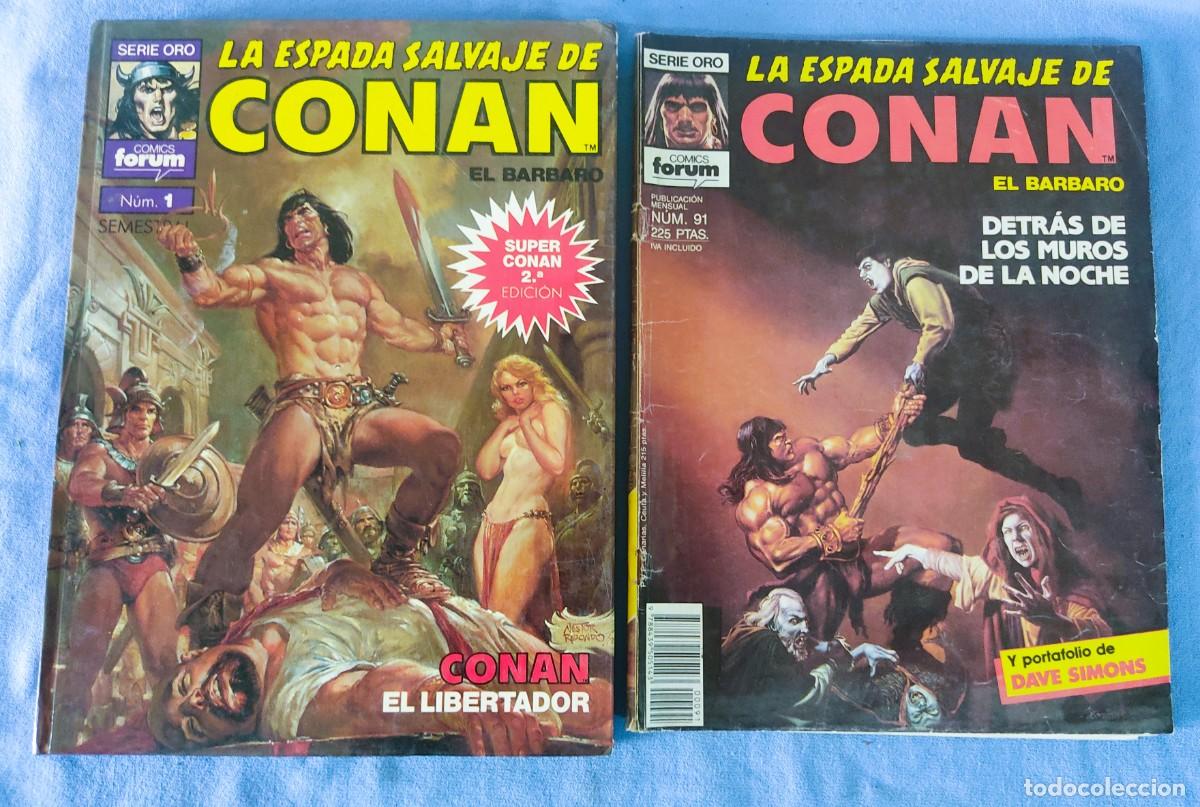 C&oacute;mics: LOTE DE 5 COMICS LA ESPADA SALVAJE DE CONAN SERIE ORO COMICS FORUM - Foto 3