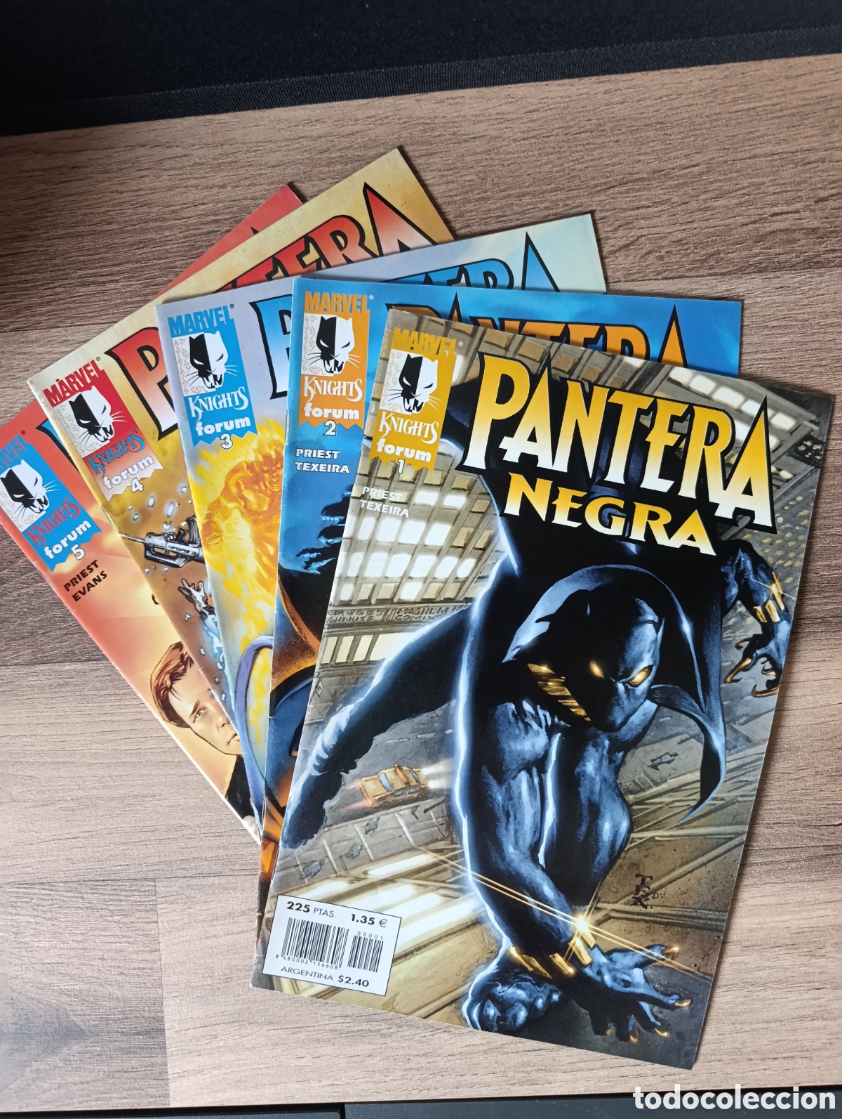C&oacute;mics: PANTERA NEGRA. MARVEL KNIGHTS. NS 1 A 5 (DE 16)