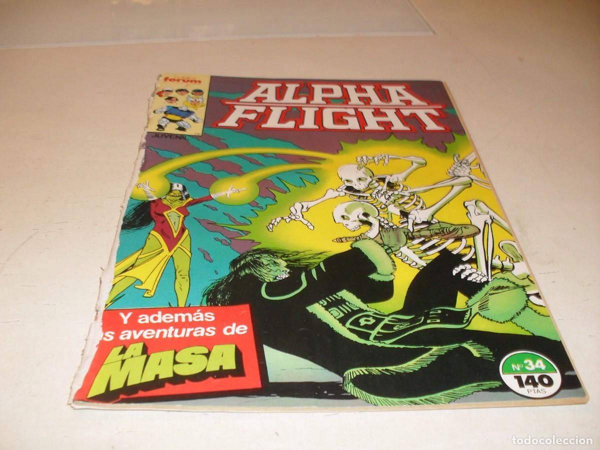 C&oacute;mics: ALPHA FLIGHT N&ordm; 34,CON HULK DE COMPLEMENTO.FORUM,1985 - Foto 1