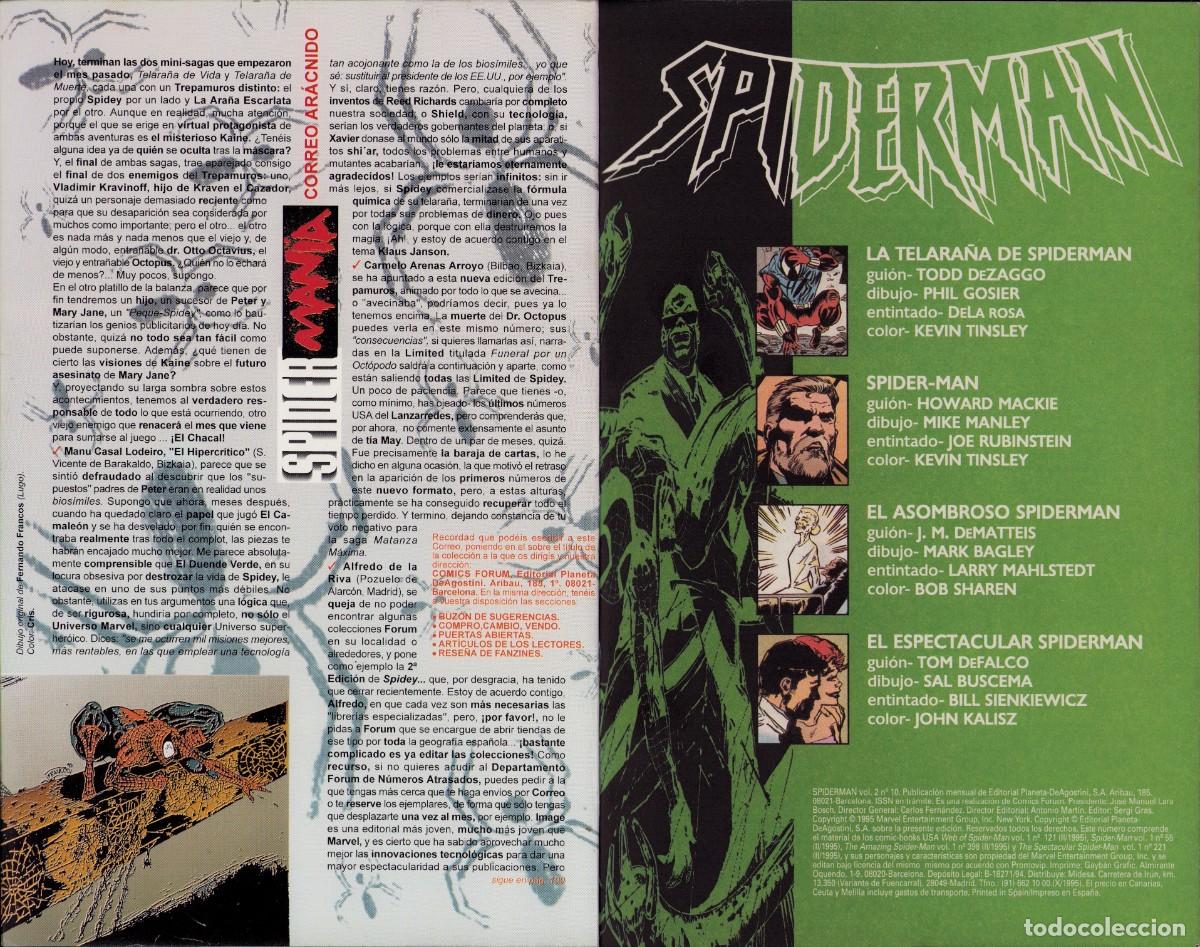 C&oacute;mics: Spiderman Vol. 2 n&ordm; 10 Comics Forum 1995 - Foto 3