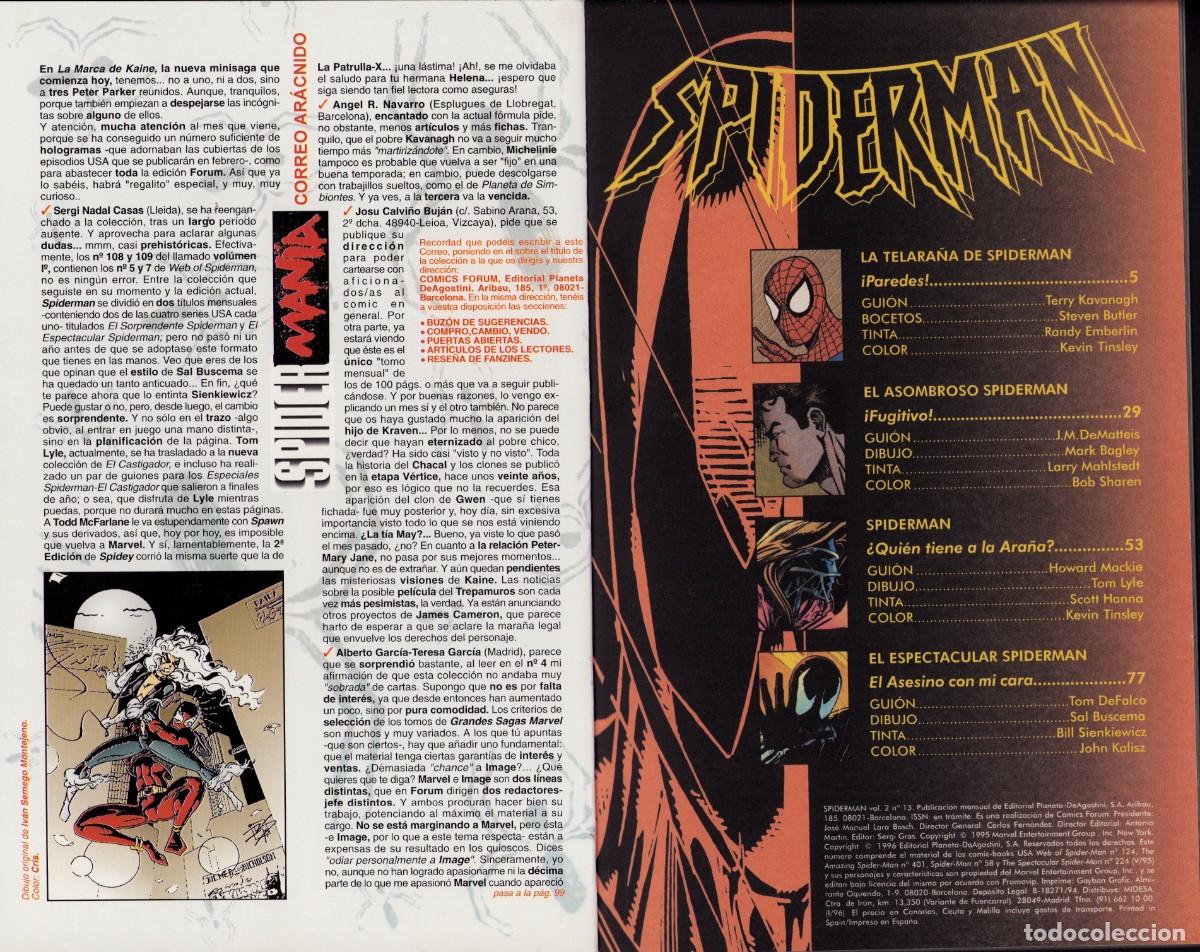 C&oacute;mics: Spiderman Vol. 2 n&ordm; 13 Comics Forum 1996 - Foto 3