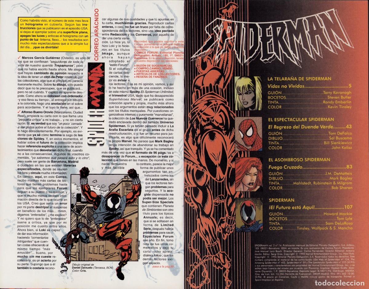 C&oacute;mics: Spiderman Vol. 2 n&ordm; 14 Comics Forum 1996 - Foto 3
