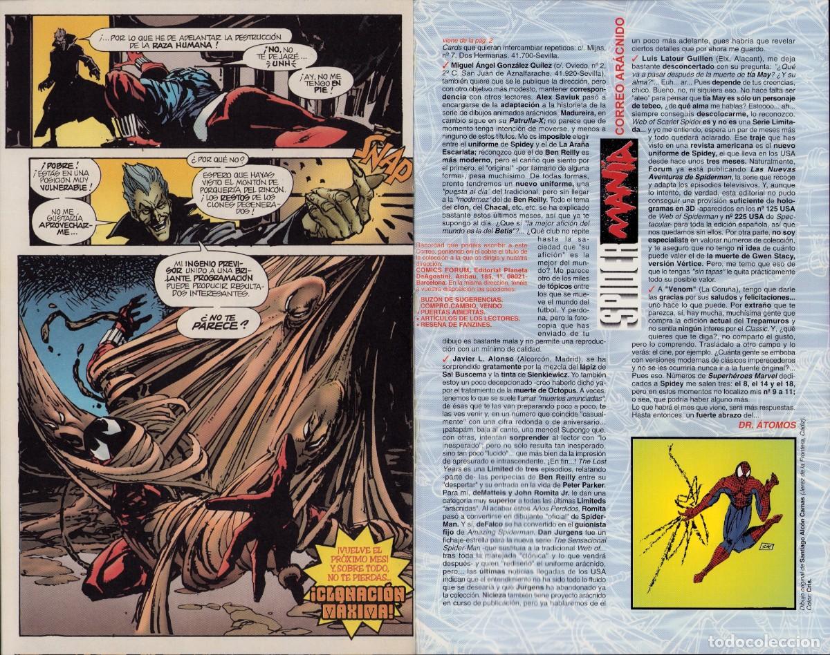 C&oacute;mics: Spiderman Vol. 2 n&ordm; 16 Clonaci&oacute;n M&aacute;xima - Comics Forum 1996 - Foto 14