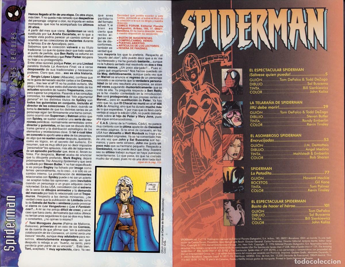 C&oacute;mics: Spiderman Vol. 2 n&ordm; 18 - El Fin de una Era - Comics Forum 1996 - Foto 3