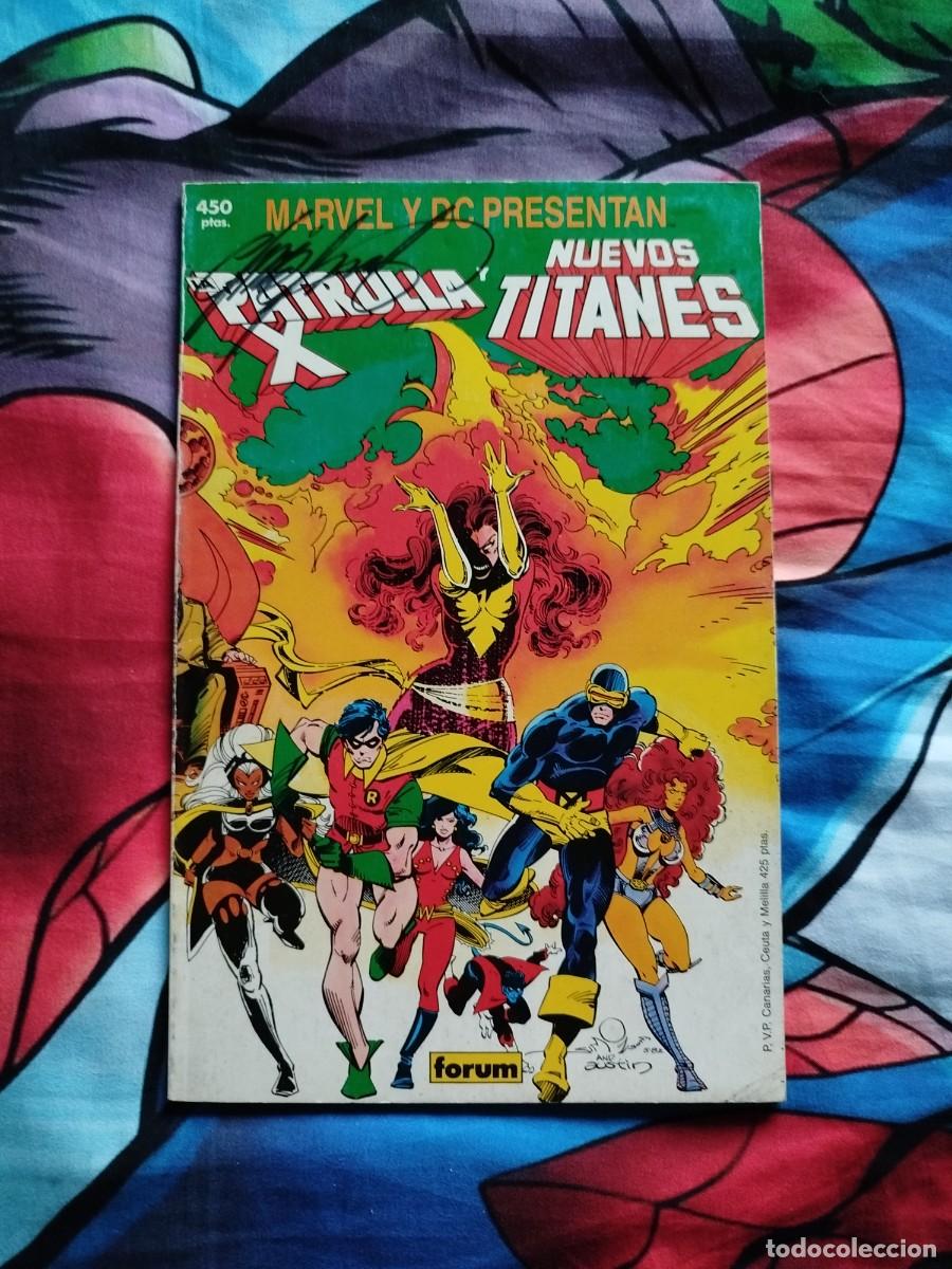 C&oacute;mics: Crossover Patrulla X Nuevos Titanes. Firmado por Claremont