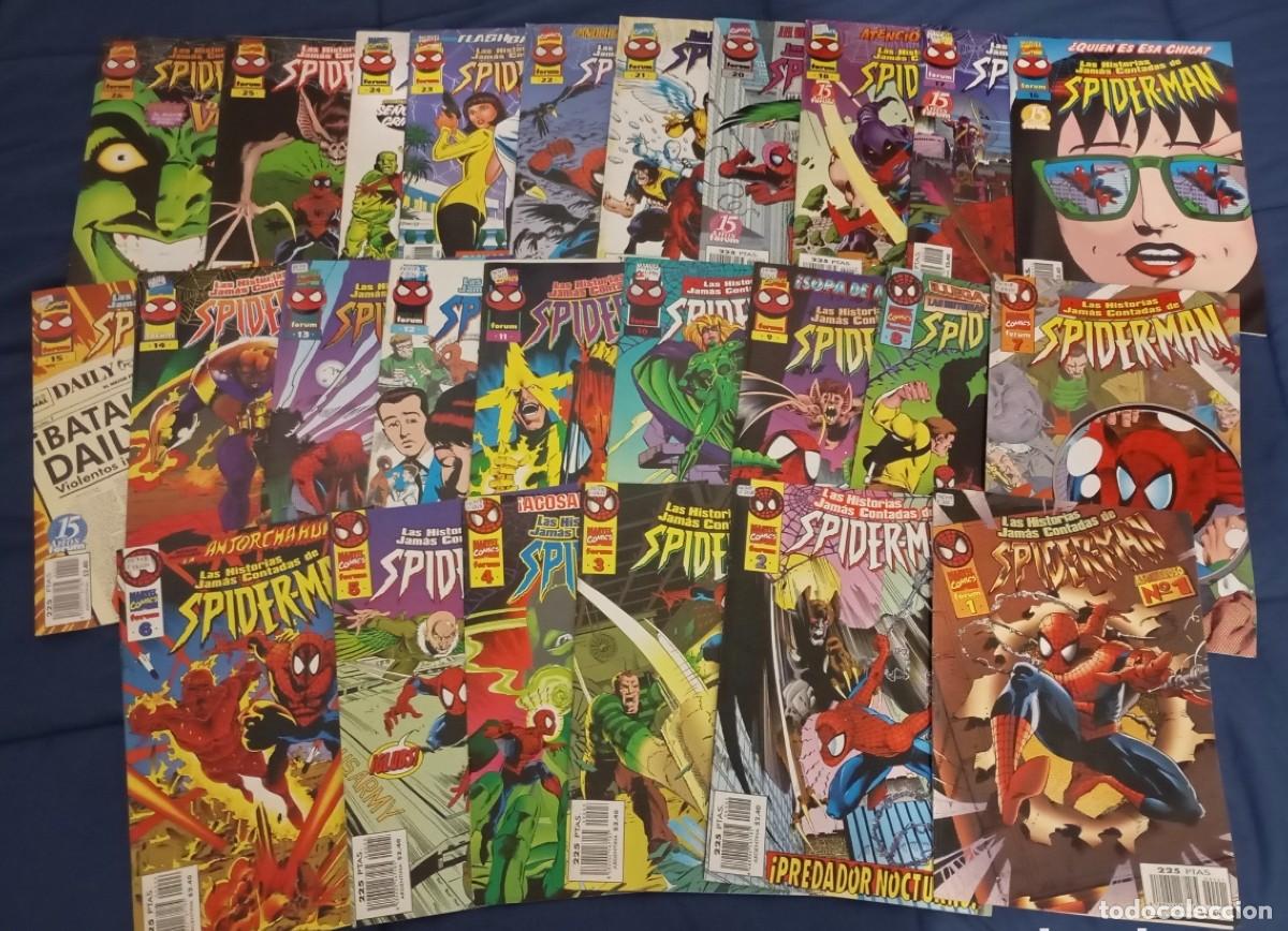 C&oacute;mics: Spiderman la Historias Jam&aacute;s Contadas Completa 26 N&ordm; Ordinarios mas 3 Extras - Comics Forum 97, 99