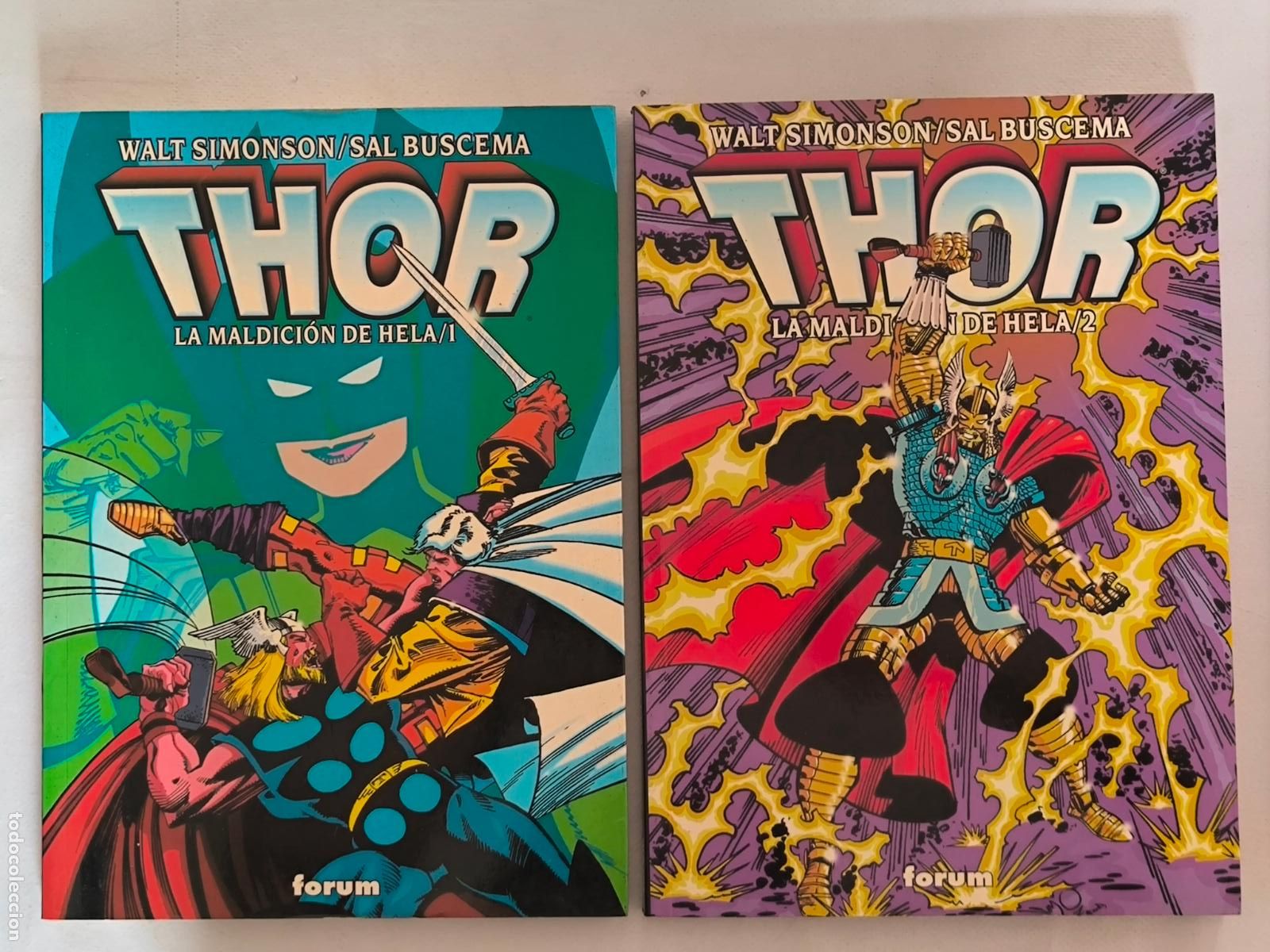 C&oacute;mics: THOR: LA MALDICION DE HELA COMPLETA - TOMO 1 Y 2 - MARVEL - FORUM (190)