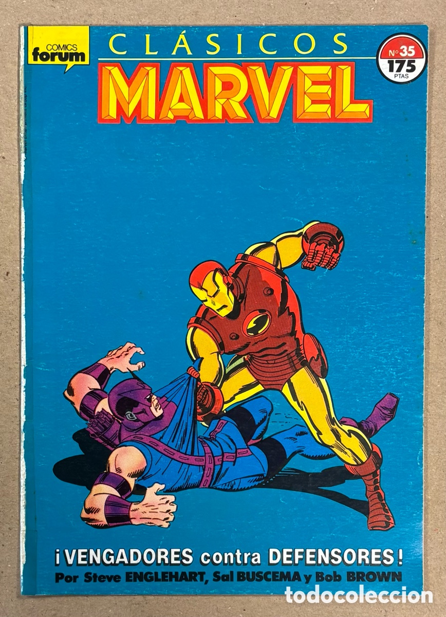 C&oacute;mics: CL&Aacute;SICOS MARVEL N&deg; 35 (C&Oacute;MICS FORUM). &iexcl;VENGADORES CONTRA DEFENSORES!