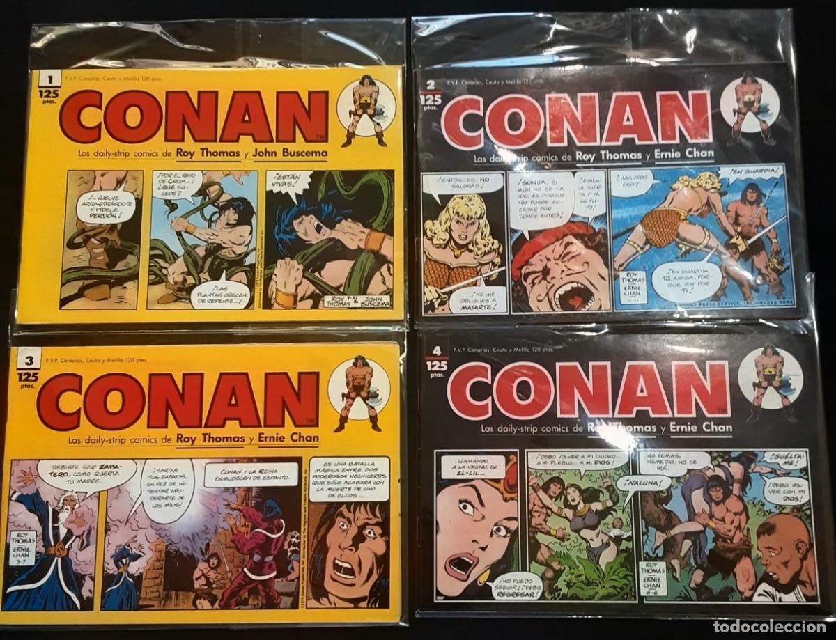 C&oacute;mics: CONAN TIRAS DIARIAS # COMICS FORUM 1989 # COLECCION COMPLETA # ROY THOMAS/A ALCALA/JOHN BUSCEMA