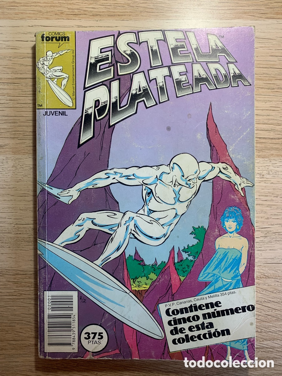 C&oacute;mics: Estela plateda . Lote de cinco n&uacute;meros. Forum