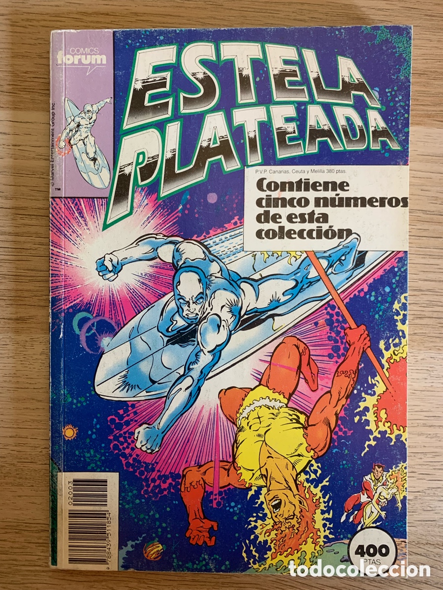 C&oacute;mics: Estela plateada. Lote de cinco n&uacute;meros. Forum.