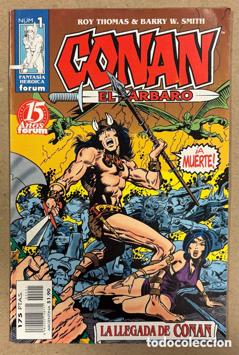 C&oacute;mics: CONAN EL B&Aacute;RBARO N&deg; 1 (FORUM). LA LLEGADA DE CONAN. ROY THOMAS & BARRY W. SMITH.