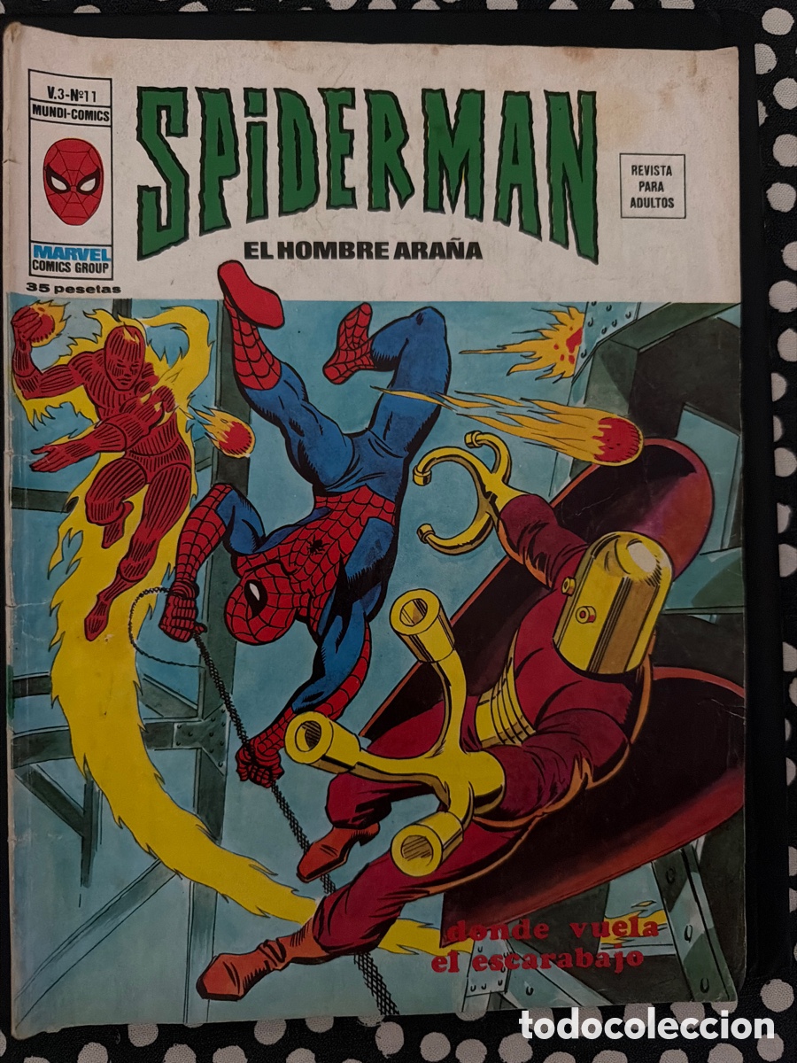C&oacute;mics: SPIDERMAN (1975, VERTICE) -V 3- 11 1976 DONDE VUELA EL ESCARABAJO