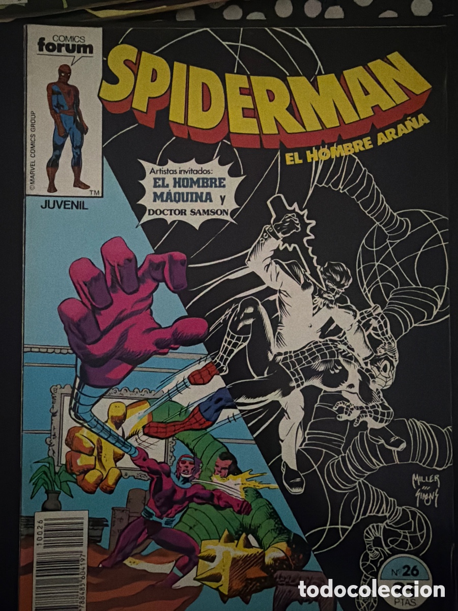 C&oacute;mics: Spiderman ARTISTAS INVITADOS: El hombre m&aacute;quina y doctor Samson