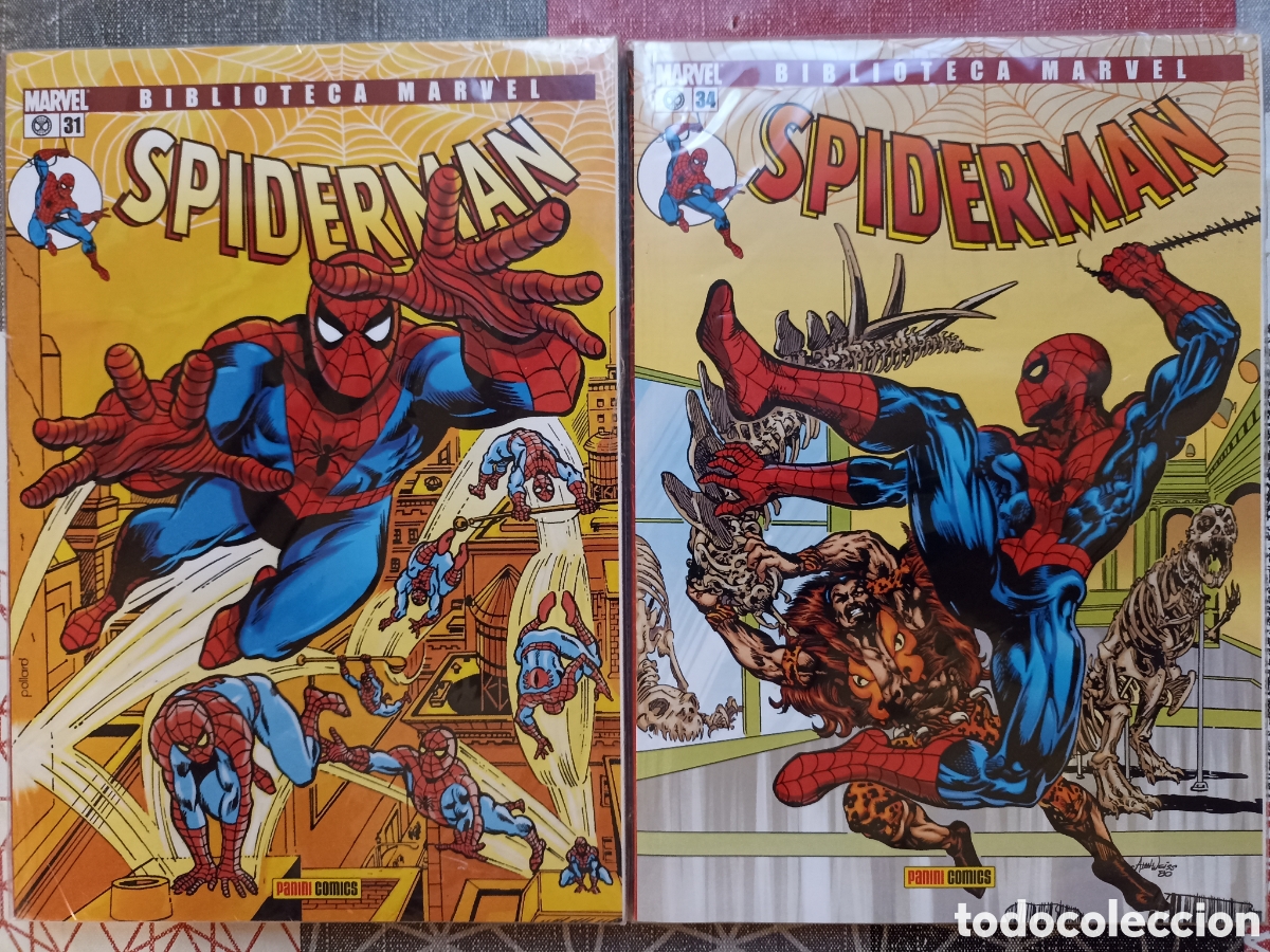 C&oacute;mics: BIBLIOTECA MARVEL: SPIDERMAN N&deg;31, 34 -Panini- - Foto 1