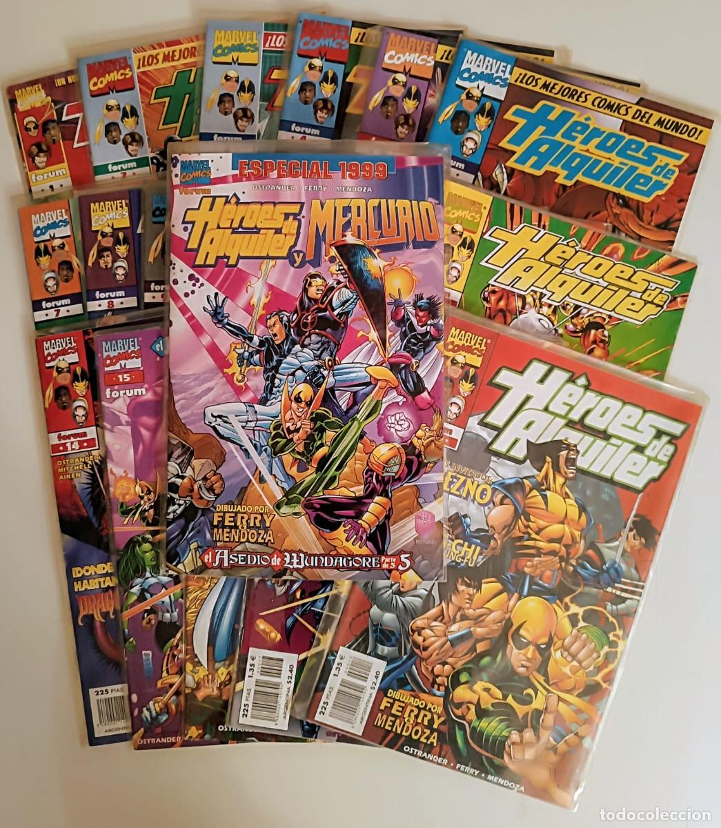 C&oacute;mics: Marvel H&eacute;roes de Alquiler (1 al 18) + Especial Completa - Forum (Mint)