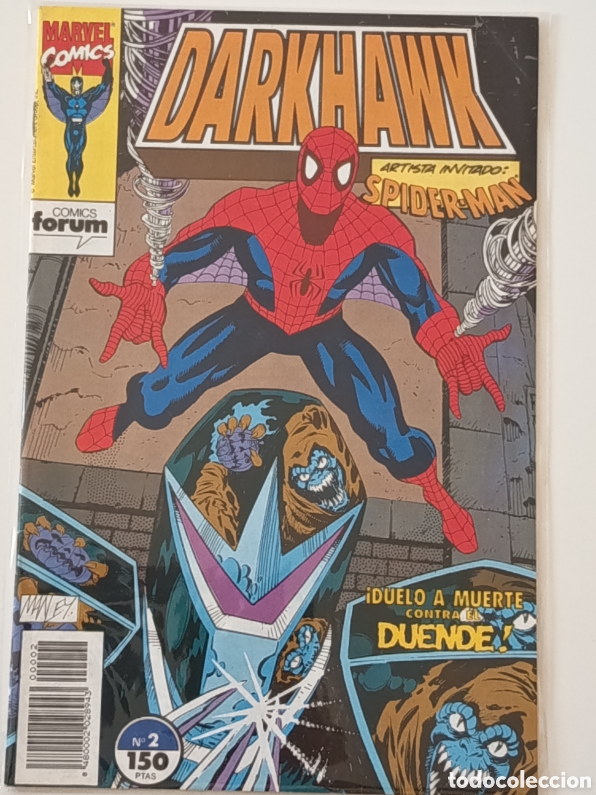 C&oacute;mics: Darkhawk n&uacute;mero 2 con Spiderman
