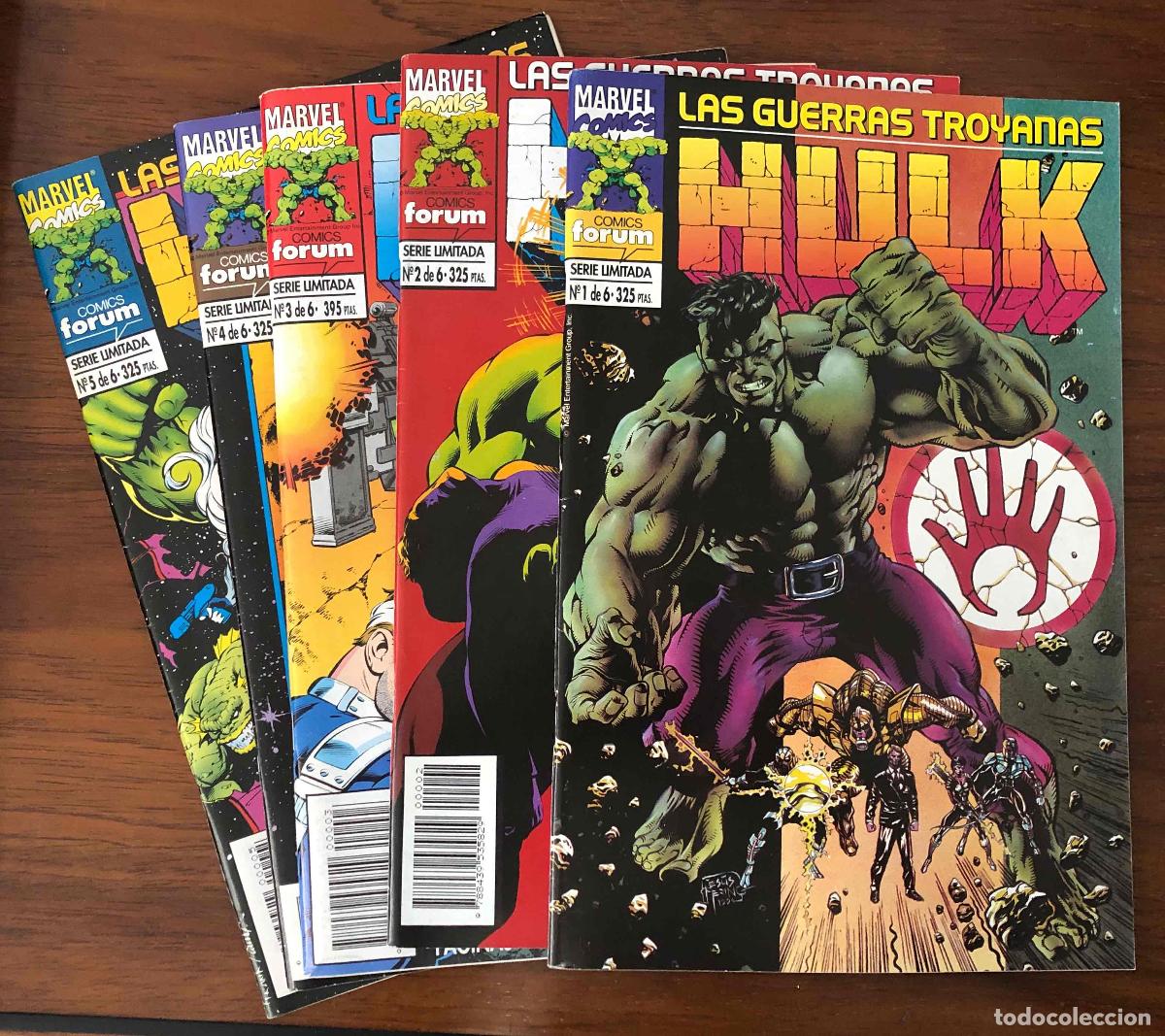 C&oacute;mics: LAS GUERRAS TROYANAS HULK SERIE LIMITADA N&ordm; 1 AL 5 DE 6. SOLO FALTA EL 6. FORUM PLANETA 1995