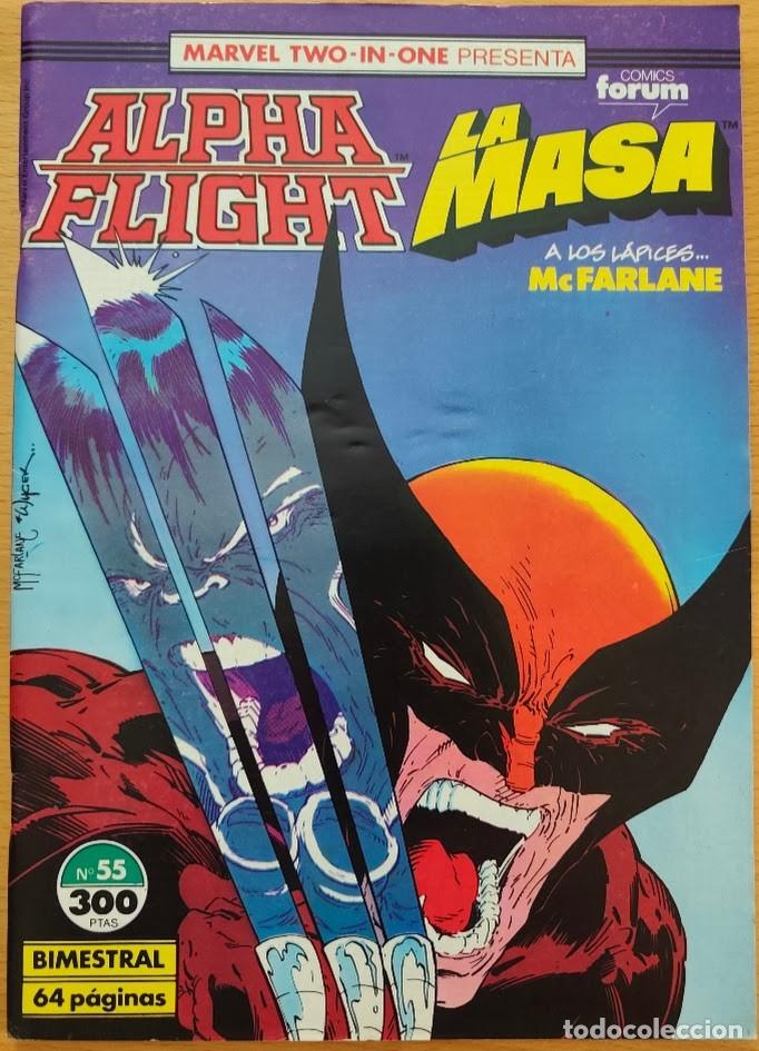 C&oacute;mics: MARVEL TWO IN ONE ALPHA FLIGHT / LA MASA VOL 1, 55. LOBEZNO. TODD MAC FARLANE. FORUM