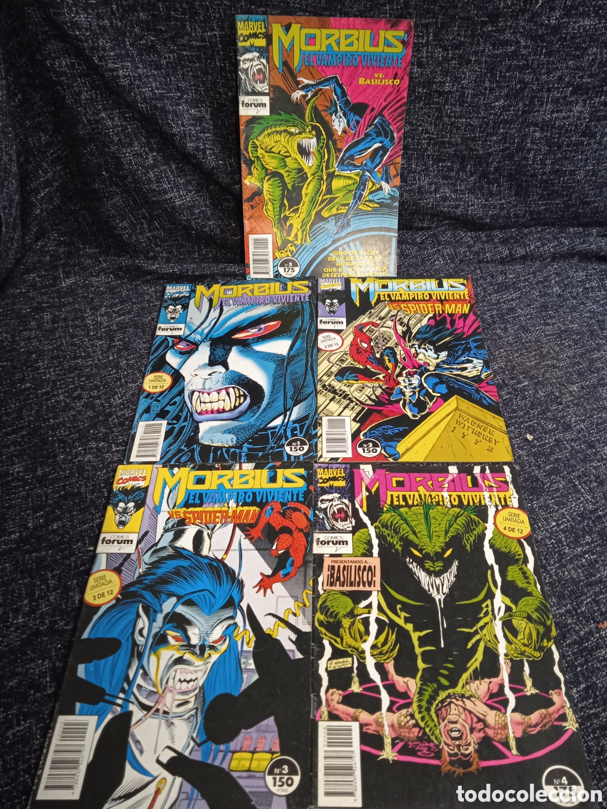 C&oacute;mics: MORBIUS, EL VAMPIRO VIVIENTE - LOTE DE 5 EJEMPLARES - EDITA : FORUM