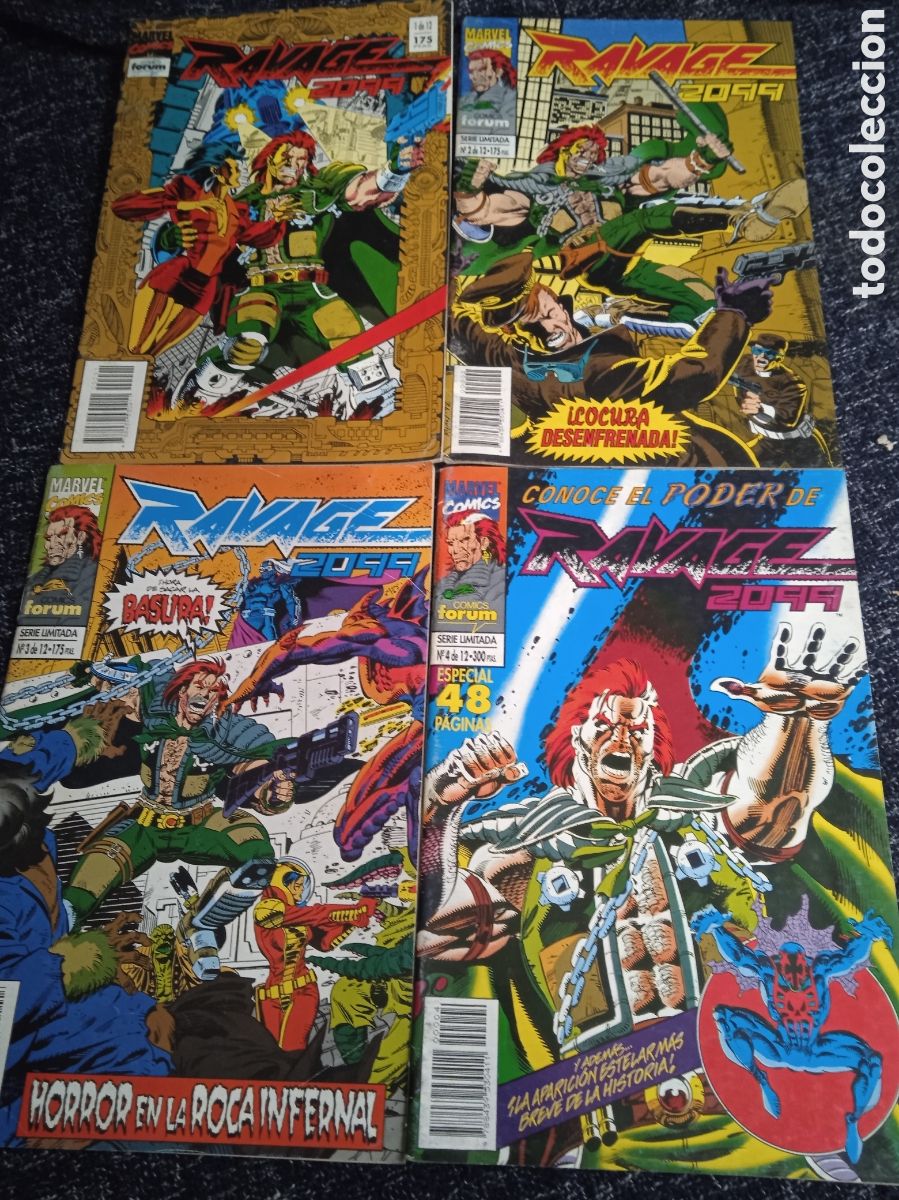 C&oacute;mics: RAVAGE 2099 LOTE DE 4 EJEMPLARES -ED. FORUM -N&ordm; 1 A 4