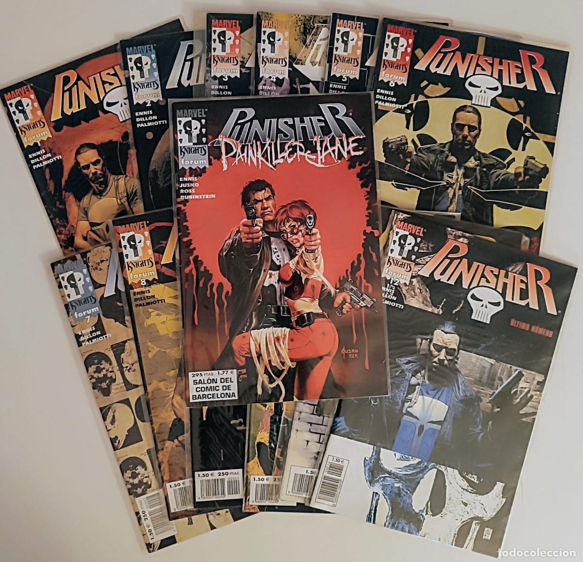 C&oacute;mics: Marvel Knights: Punisher (1 al 12) Colecci&oacute;n Completa + Especial Painkiller Jane - Forum 2001 (Mint)