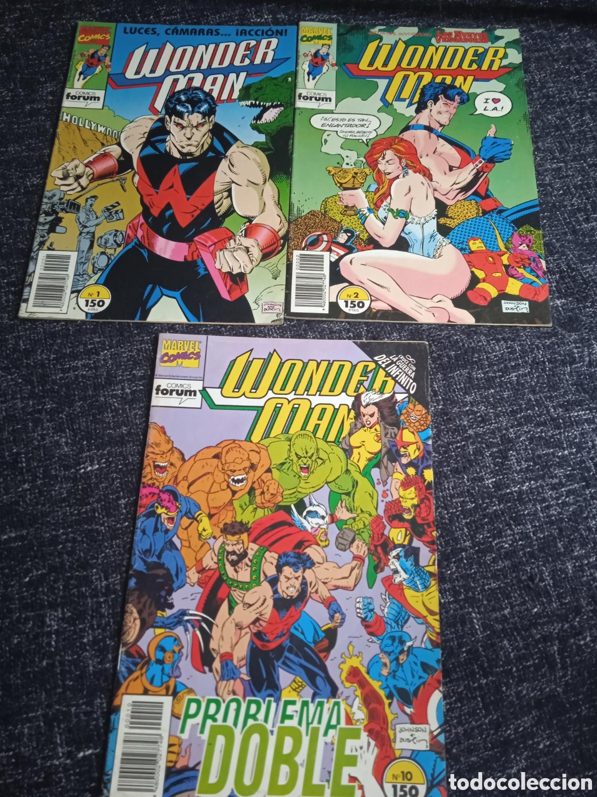 C&oacute;mics: WONDER MAN. -LOTE DE 3 EJEMPLARES -ED. FORUM