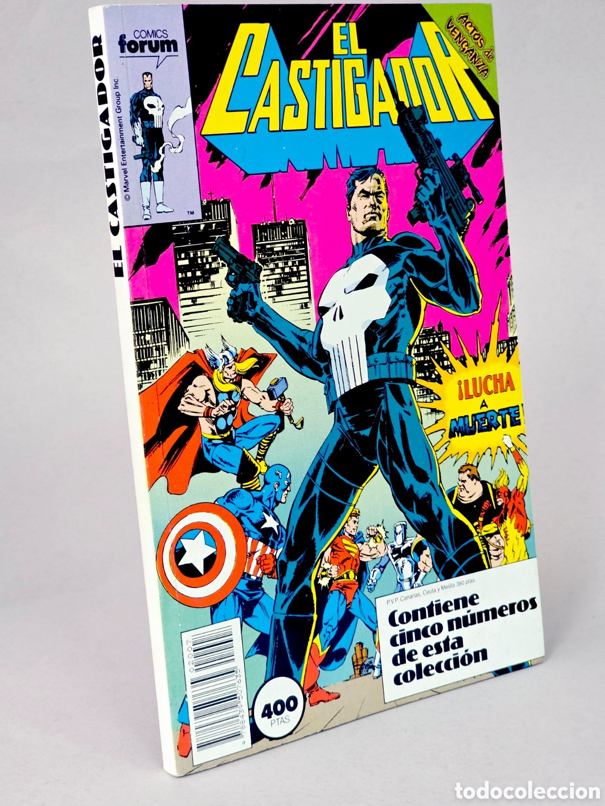 C&oacute;mics: C&Oacute;MIC EL CASTIGADOR 31 AL 35 RETAPADO FORUM MARVEL PUNISHER DE KIOSCO ESTADO