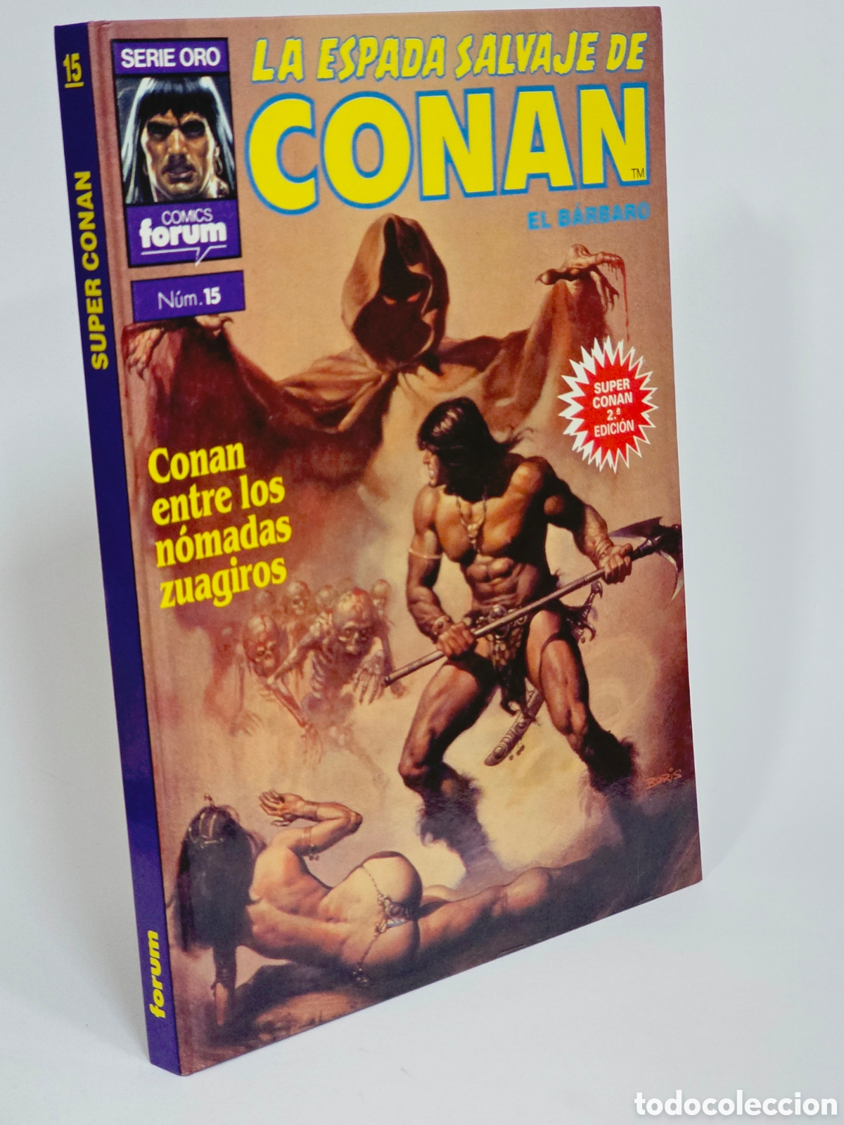 C&oacute;mics: C&Oacute;MIC SUPER CONAN 15 LA ESPADA SALVAJE DE CONAN TAPA DURA FORUM MARVEL DE KIOSCO