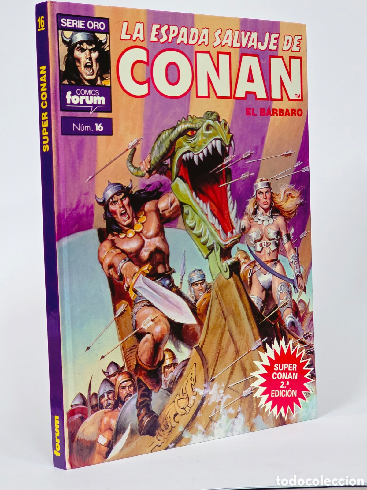 C&oacute;mics: C&Oacute;MIC SUPER CONAN 16 LA ESPADA SALVAJE DE CONAN TAPA DURA FORUM MARVEL DE KIOSCO