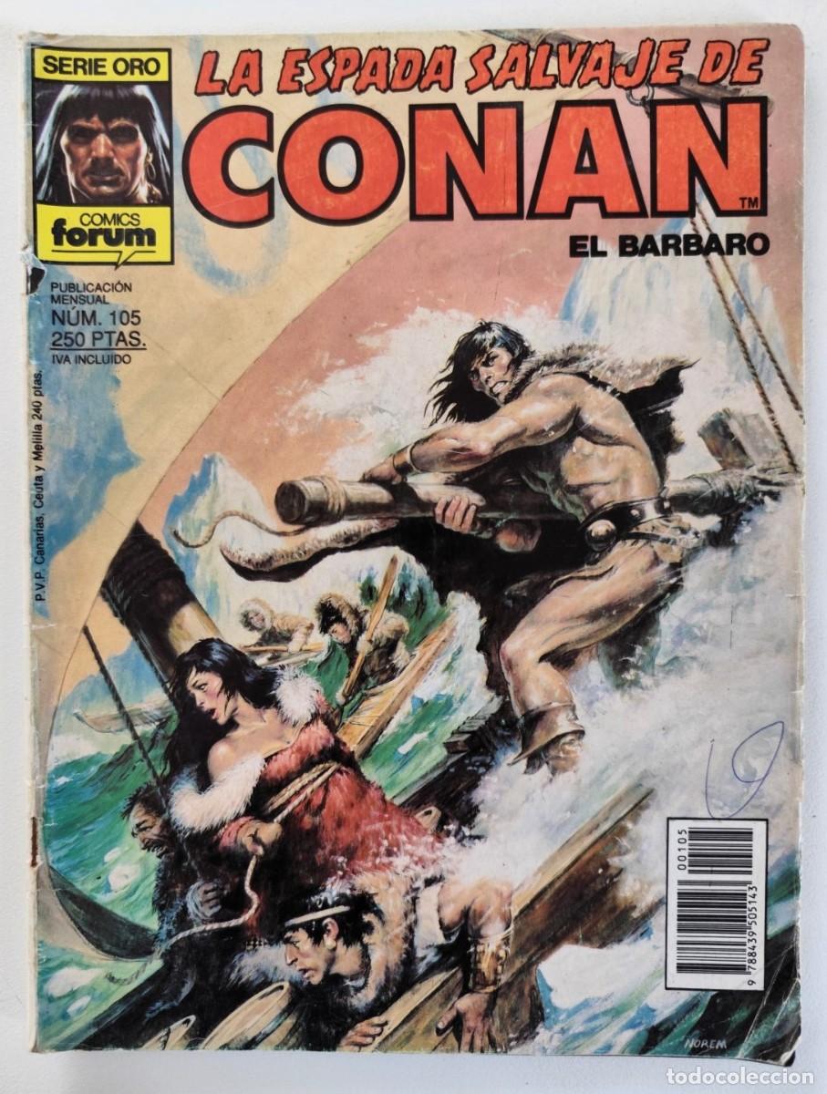 C&oacute;mics: LA ESPADA SALVAJE DE CONAN #105 (Gerry Conway, Mike Docherty, Ernie Chan) ~ MARVEL/FORUM (1990)