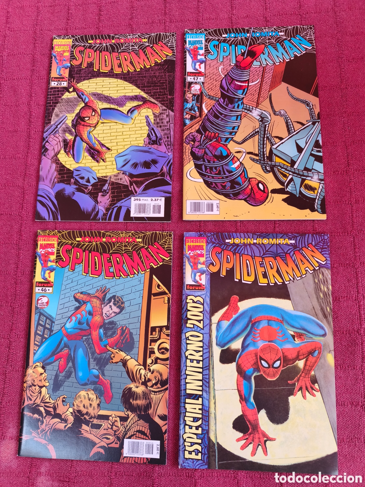 C&oacute;mics: SPIDERMAN JONH ROMITA ESPECIAL INVIERNO-JOHN ROMITA 28,JOHN ROMITA 46,JOHN ROMITA 48, DE KIOSKO
