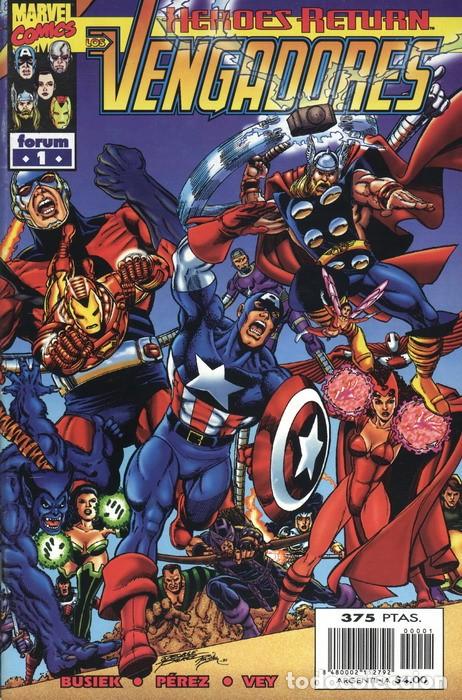 C&oacute;mics: VENGADORES 1 AL 34 HEROES RETUN ETAPA COMPLETA DE GEORGE P&Eacute;REZ