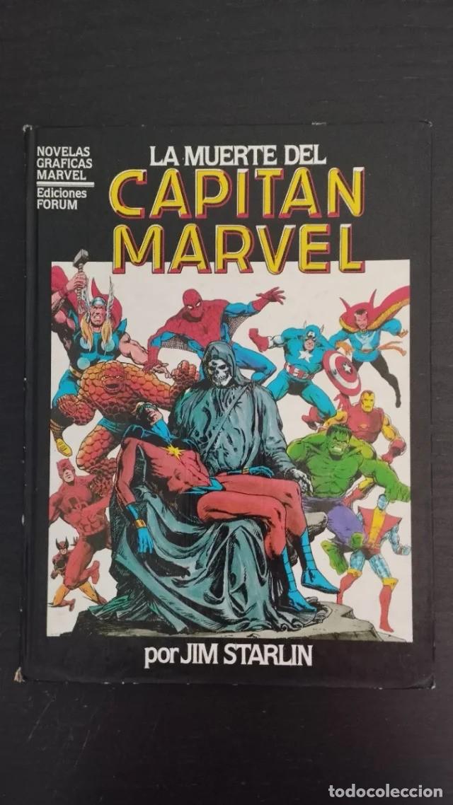 C&oacute;mics: La muerte del Capit&aacute;n Marvel forum. Jim Starlin Novela gr&aacute;fica primera edicion Forum.