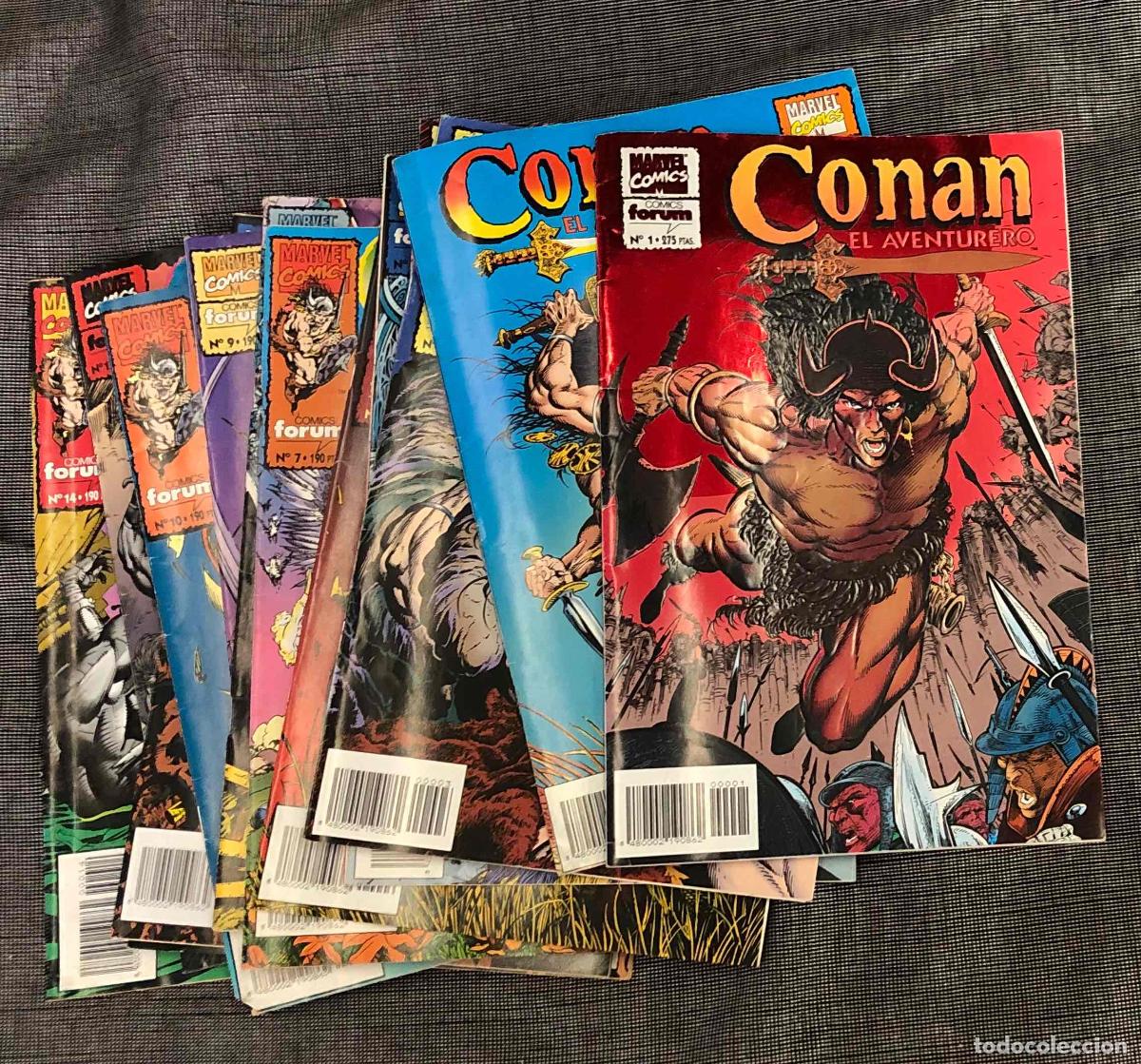 C&oacute;mics: CONAN EL AVENTURERO N&ordm; 1 AL 14 COMPLETA. FORUM PLANETA 1994