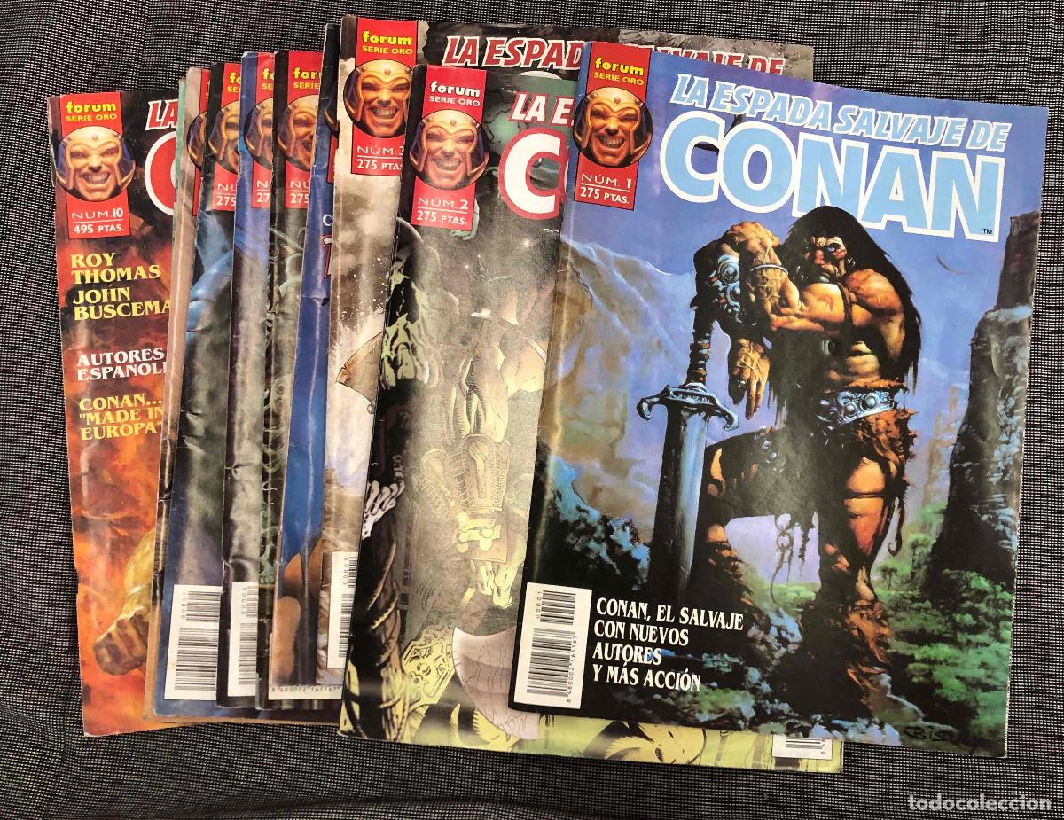 C&oacute;mics: LA ESPADA SALVAJE DE CONAN SERIE ORO VOL. II N&ordm; 1 AL 10. COMPLETA. FORUM PLANETA 1996