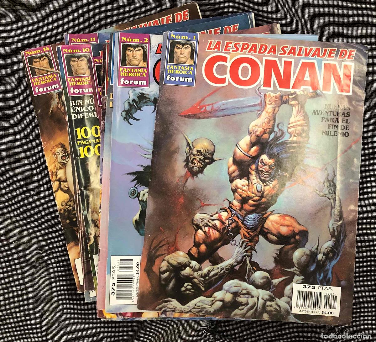 C&oacute;mics: LA ESPADA SALVAJE DE CONAN FANTASIA HEROICA VOL. III N&ordm; 1 AL 3, 5 AL 14. FORUM PLANETA 1997