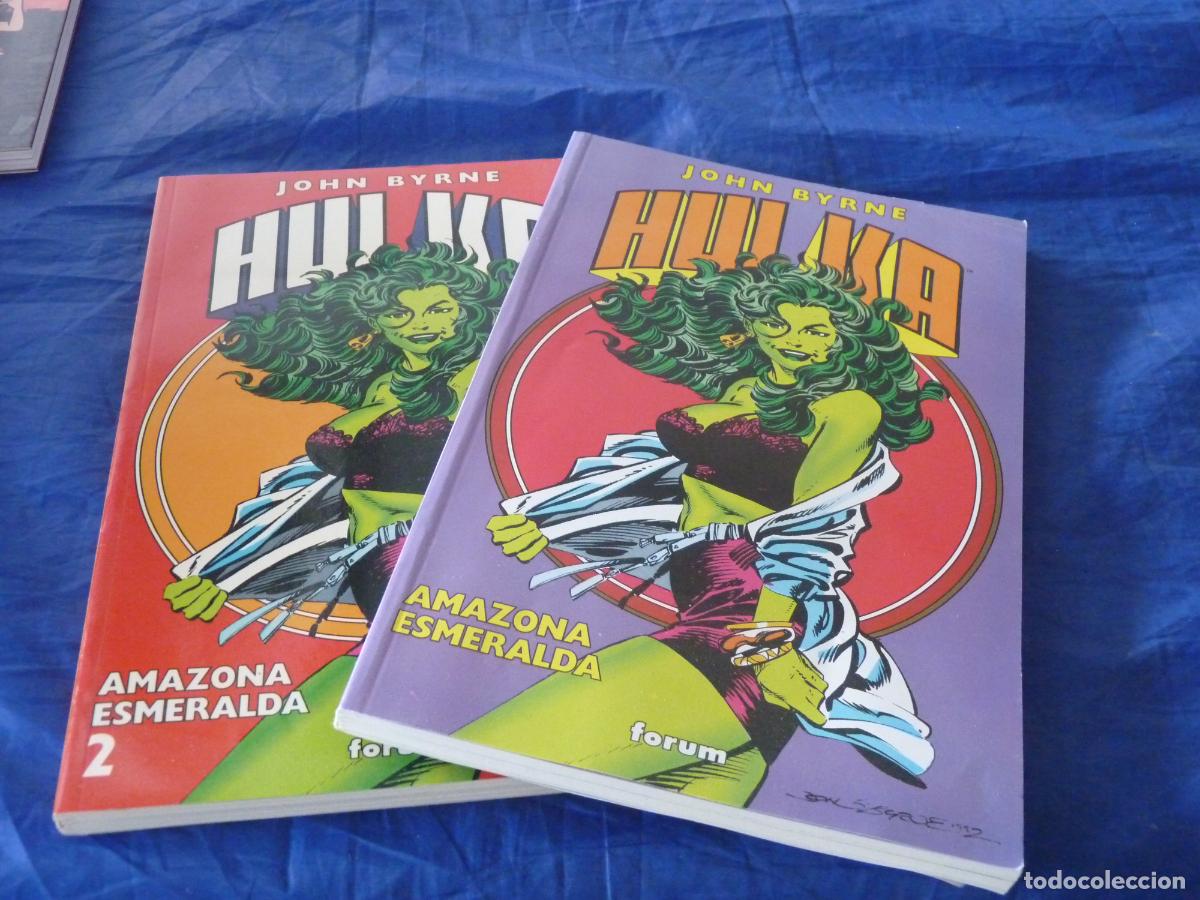 C&oacute;mics: HULKA: AMAZONA ESMERALDA COMPLETA - TOMOS N&ordm; 1 Y 2 - JOHN BYRNE muy buen estado CPB