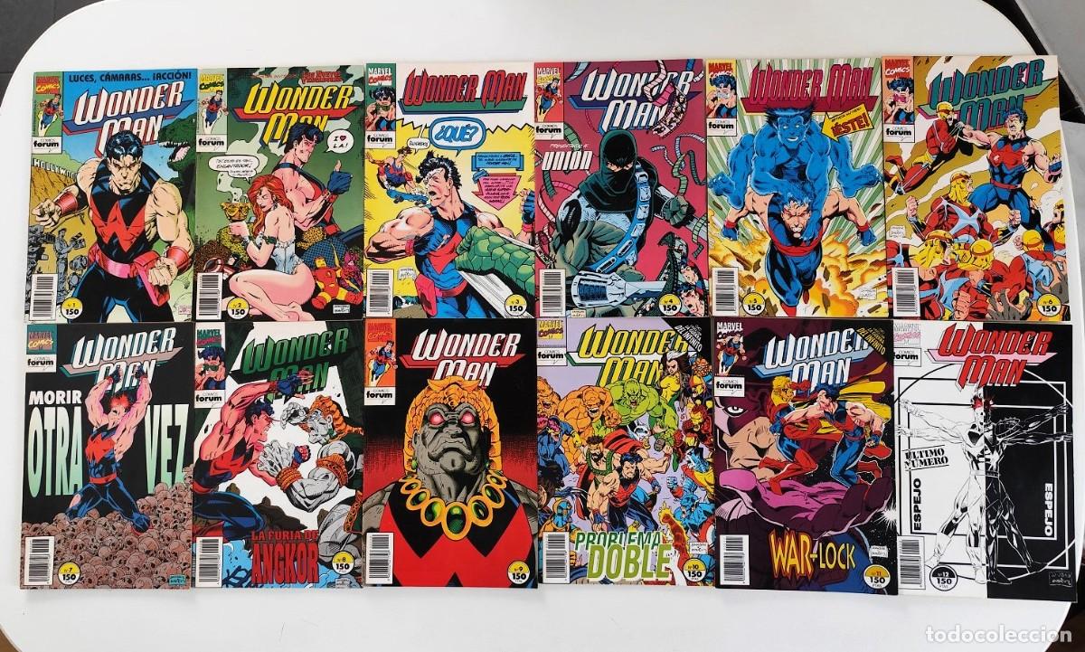 C&oacute;mics: WONDER MAN # 1-12 (Gerard Jones, Jeff Johnson, Dan Panosian) COMPLETA 12 N&ordm;s ~ MARVEL/FORUM (1993)