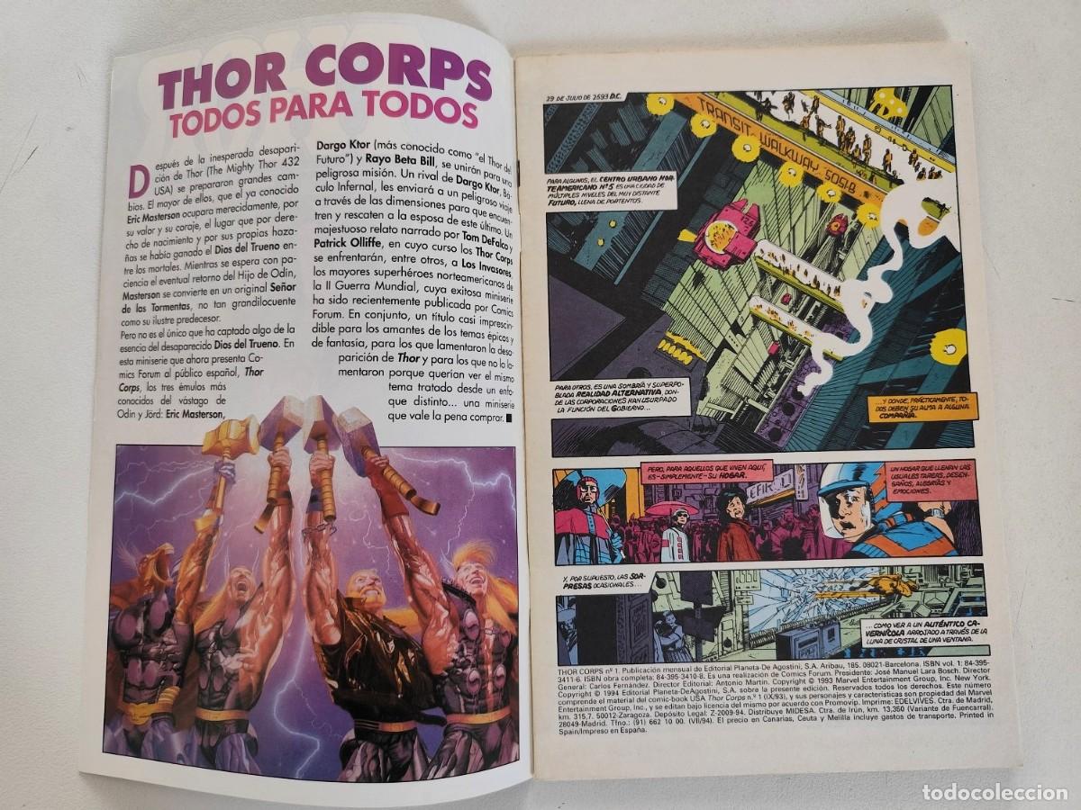 C&oacute;mics: THOR CORPS # 1-4 (Tom DeFalco, Patrick Olliffe) COMPLETA 4 N&ordm;s ~ MARVEL/FORUM (1994) - Foto 5