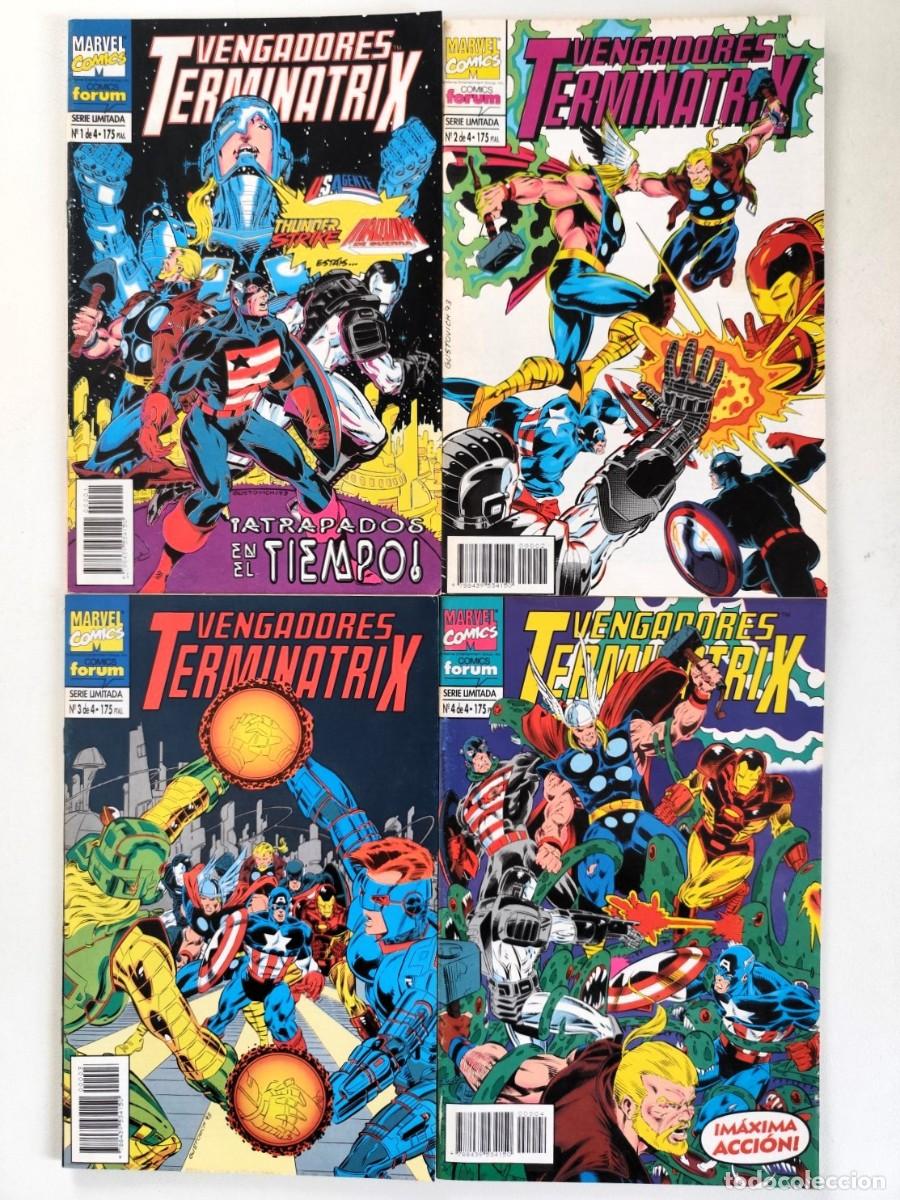 C&oacute;mics: VENGADORES: TERMINATRIX # 1-4 (Mark Gruenwald, Mike Gustovich) COMPLETA 4 N&ordm;s ~ MARVEL/FORUM (1994)