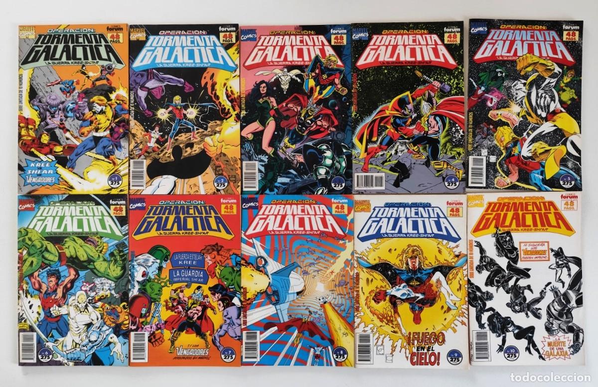 C&oacute;mics: OPERACI&Oacute;N: TORMENTA GAL&Aacute;CTICA # 1-10 - COMPLETA 10 N&ordm;s ~ MARVEL/FORUM (1992)