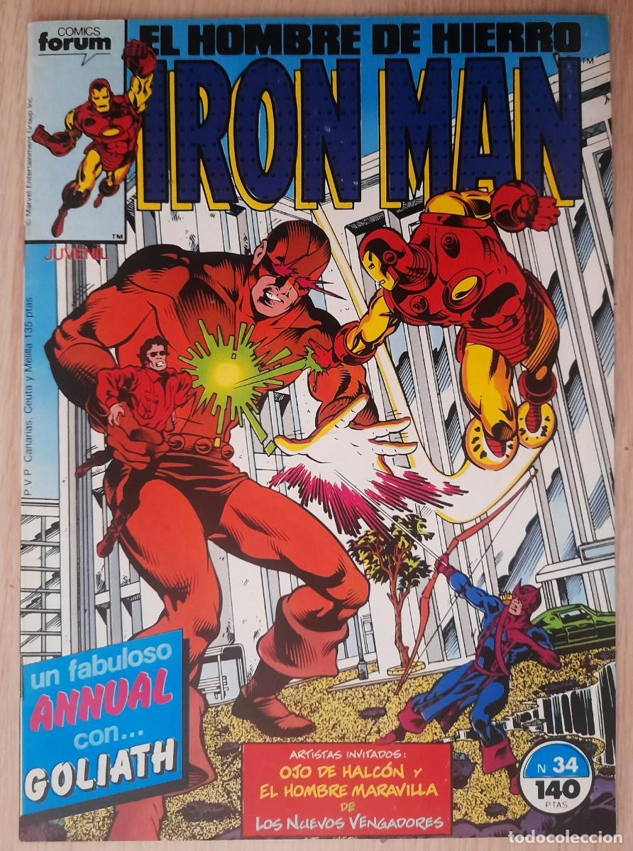 C&oacute;mics: El Hombre De Hierro - Iron Man 34 - Vol.1 - Marvel - Forum